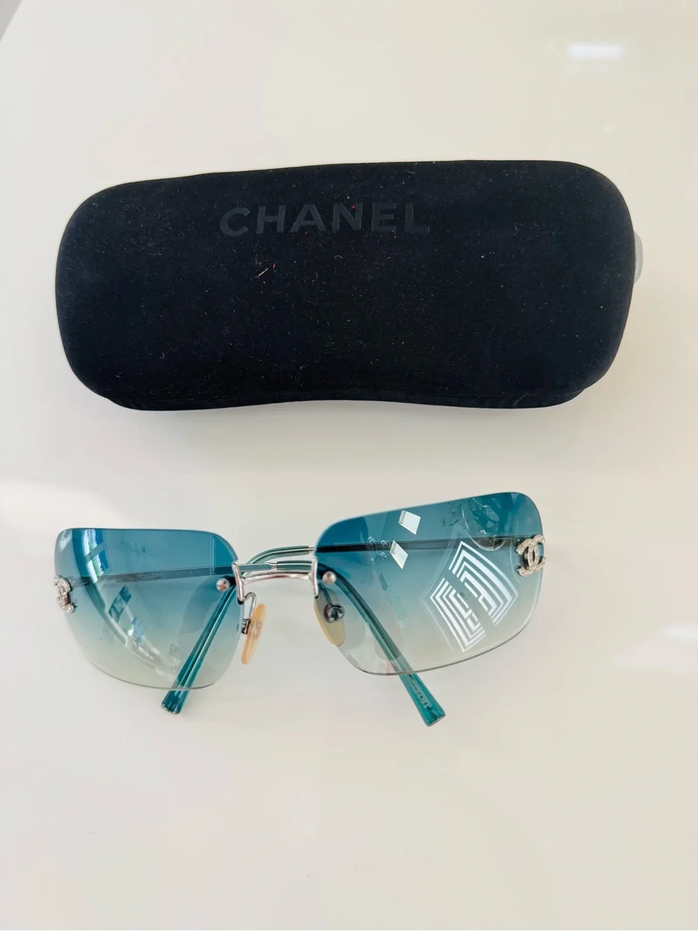 Extremely rare 🦋 Authentic Chanel rimless CC  sunglasses✨